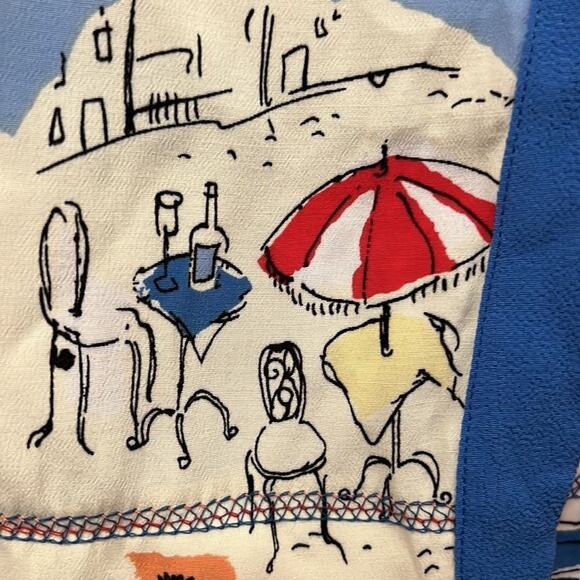 NWT NINO WONG CALIFORNIA PRINTED BLOUSE SIZE LARGE - Picture 6 of 11